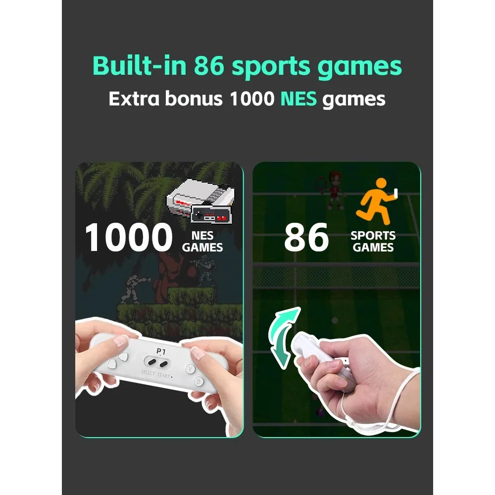 بيانات الضفدع Y2 صالح 4K لعبة عصا ريترو الحسية الجسدية وحدة التحكم المدمج في 1000 + NES ألعاب لاسلكية Dendy TV لعبة فيديو وحدة التحكم