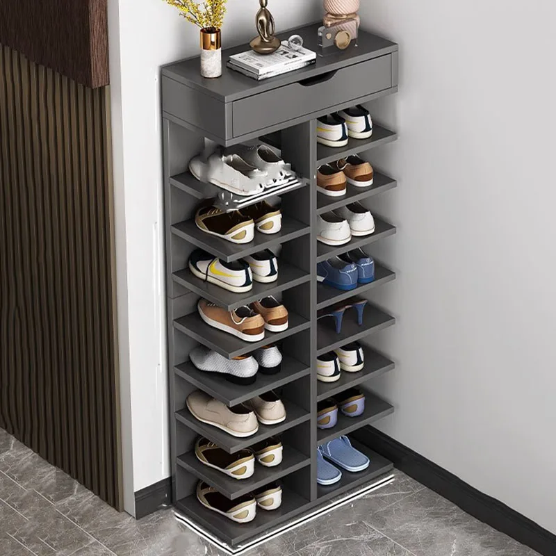Wielowarstwowe stojak na buty nowoczesne domowe drewniane Ultra cienkie buty organizery akademik akcesoria do domu Zapatero