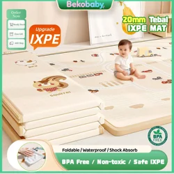 Baby Play Mat, Large Baby Mat for Floor, 2cmThicker Soft Foam Play Mat for Baby,Waterproof Foldable Baby Crawling Mat