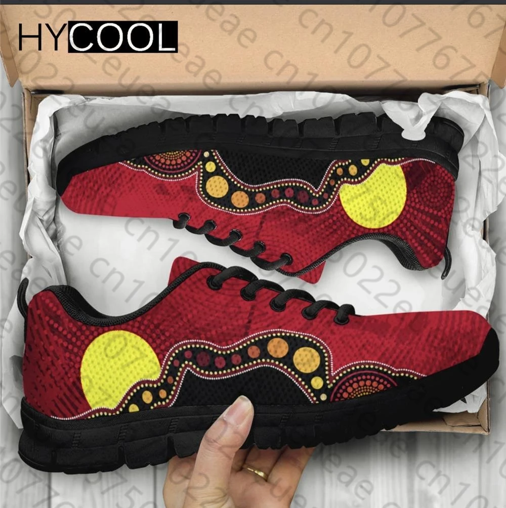 

HYCOOL Sneakers For Women Men Australia Aboriginal Dot Painting Art Printing Air Mesh Running Platform Shoes Scarpe Donna mujer