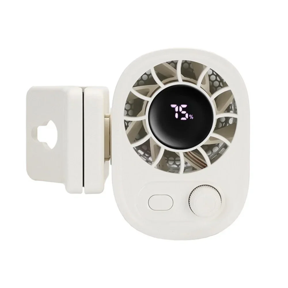 Portable Desktop Fan With Waist Clip And 360 Degree Rotation_voghion.com