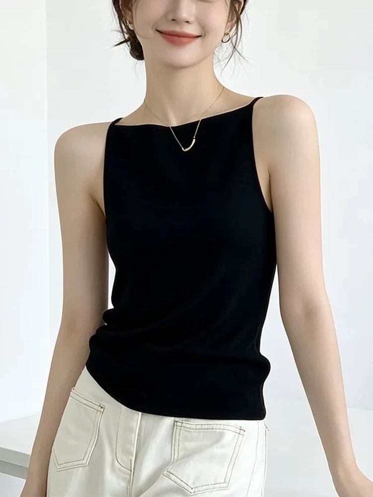 Summer New Women's Cotton 95 Tank Top Beautiful Back Strap Vest Large Size Fat MM Auxiliary Breast Conceal Slimming Base Layer