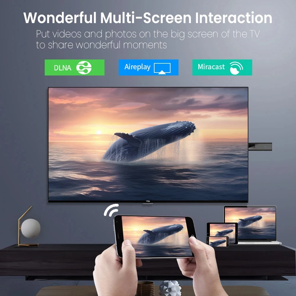 Janmifly Q6 Smart Tv Stick Android 10 2.4G/5G Dual Wifi 4K HDR 10 Mini Tv Stick Allwinner H313 Streaming Media Player