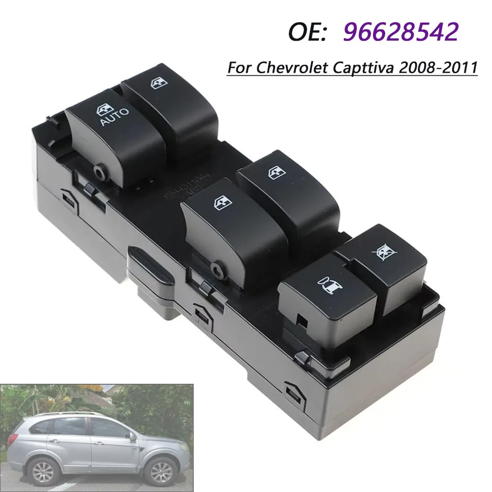 For Chevrolet Capttiva 2008 2009 2010 2011 Front Left Power Window Switch Control Button Auto Parts 96628542 20363845 20987351