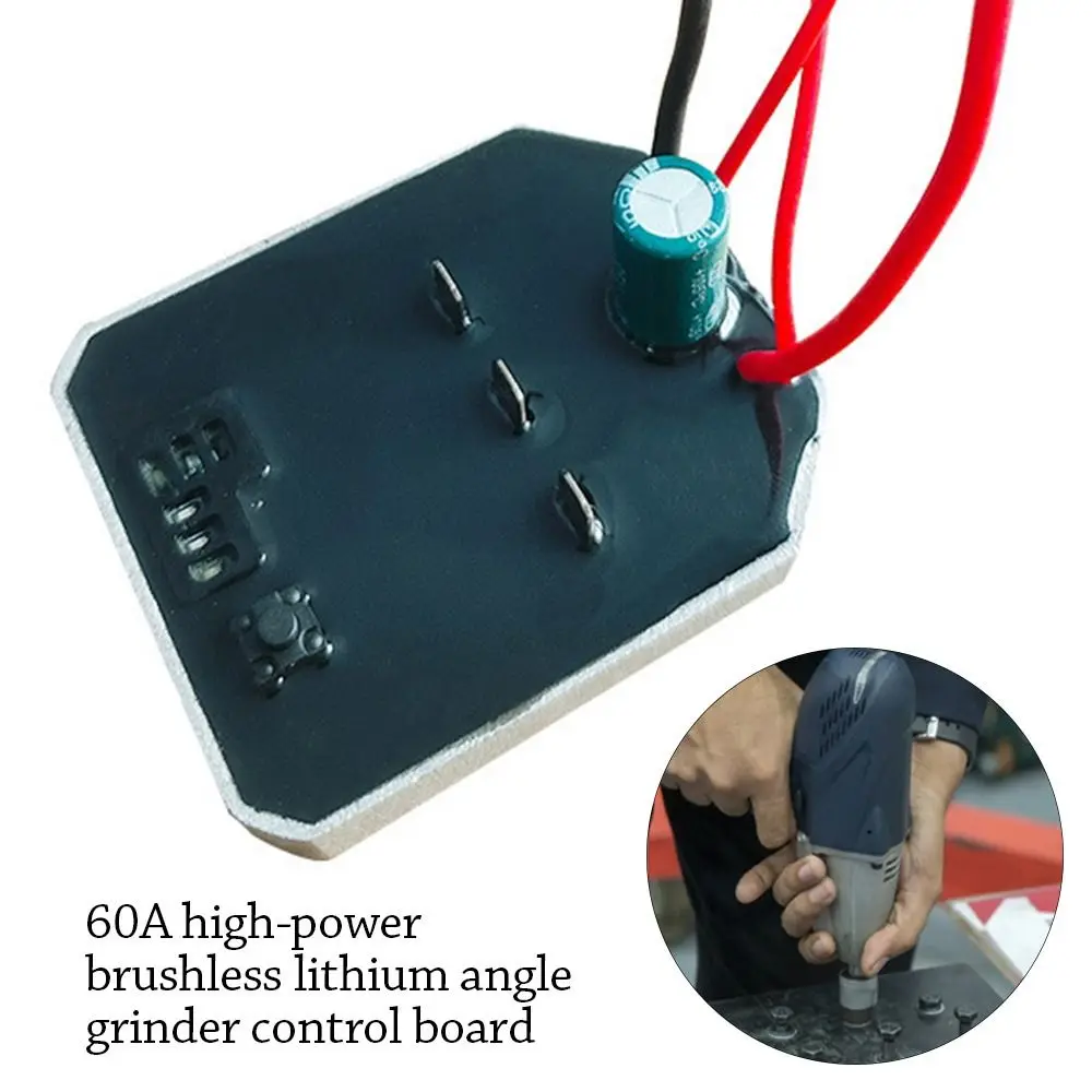 60A Angle grinder control board Brushless Lithium Circuit Board Speed Switch Controller Power Tool Control Board