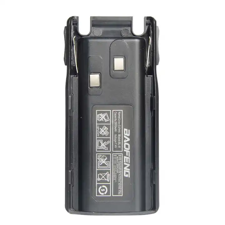 

2 шт. Baofeng UV-82 двухдиапазонная рация с литий-ионным аккумулятором емкостью 2800 мАч, продукт для бытовой электроники