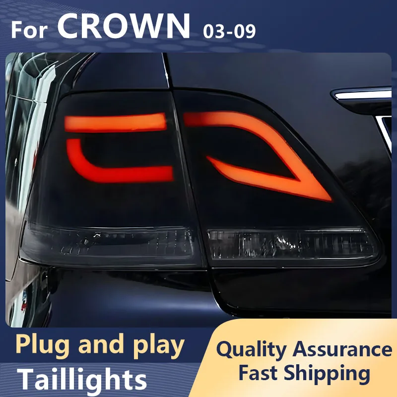 Car Styling Taillights For Toyota Crown 2003-2009 LED Day Running Lights Turn Signal Light Brake Reversing Tail Lamp Accessaries