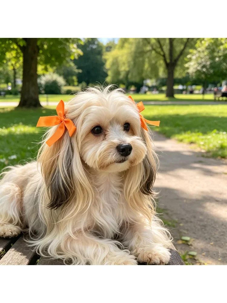 2 PCS Baby Girl Dog Gift Hair Bow Clips Barrettes, Assorted Hair Accessories Clip for Little Girls Toddler\