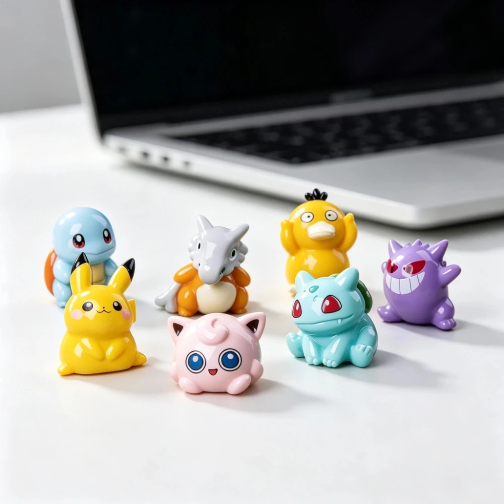 Kawaii-Fantasy-Kreatur-Miniaturfigur, niedliches Cartoon-Desktop-Ornament, tragbare Tischdekoration, süßes Geschenk für Damen – Detail 2