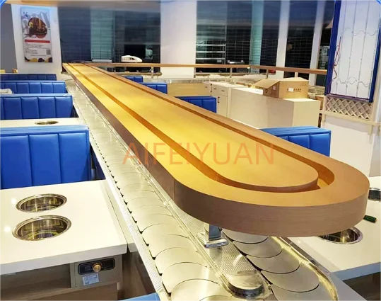 Commercial Automatic Sushi Conveyor Belt System for  Kaiten Sushi Restaurant