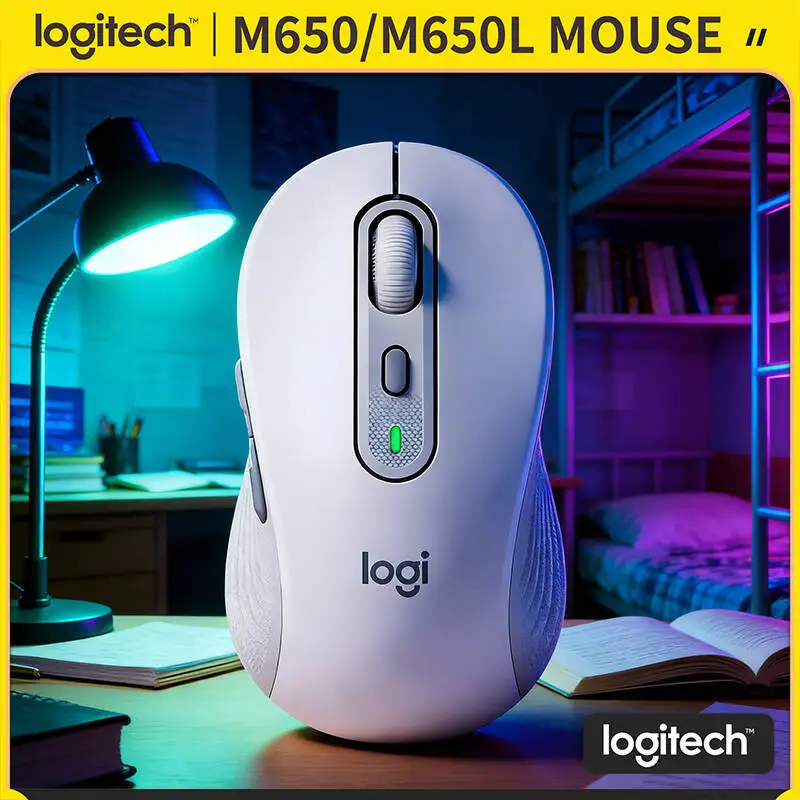 

Эргономичная мышь Logitech M650/M650L — двойное подключение, 24 месяца автономной работы, радиус действия 10 м, на 90% более тихие щелчки, резиновые накладки на кнопках