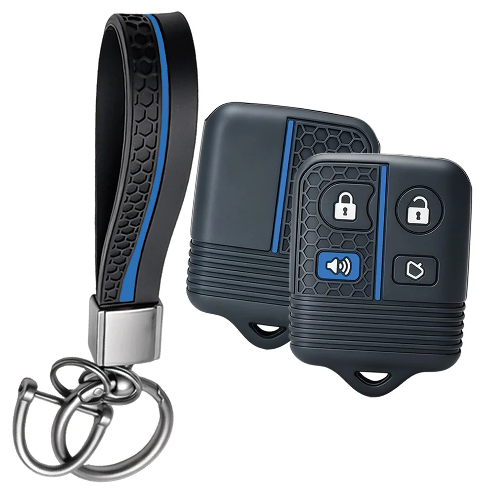 For Ford F150 F250 F350 Ranger Explorer Expedition For Lincoln Navigator Soft Key Fob Protector With Wrist Strap And Key Ring