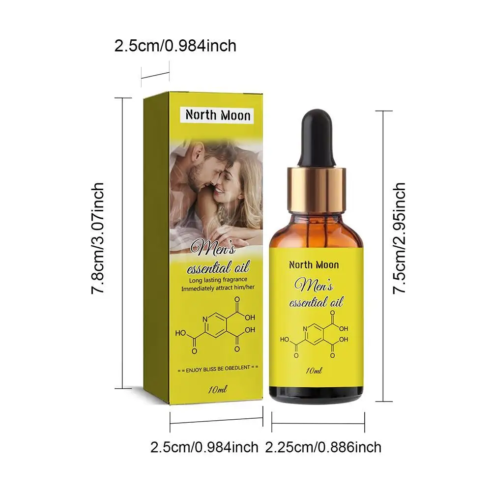 Pheromone Body Essential Oil 10ml Fresh Natural Scent Men Women Premium Essential Oil Long Lasting Refreshing Non-greasy New