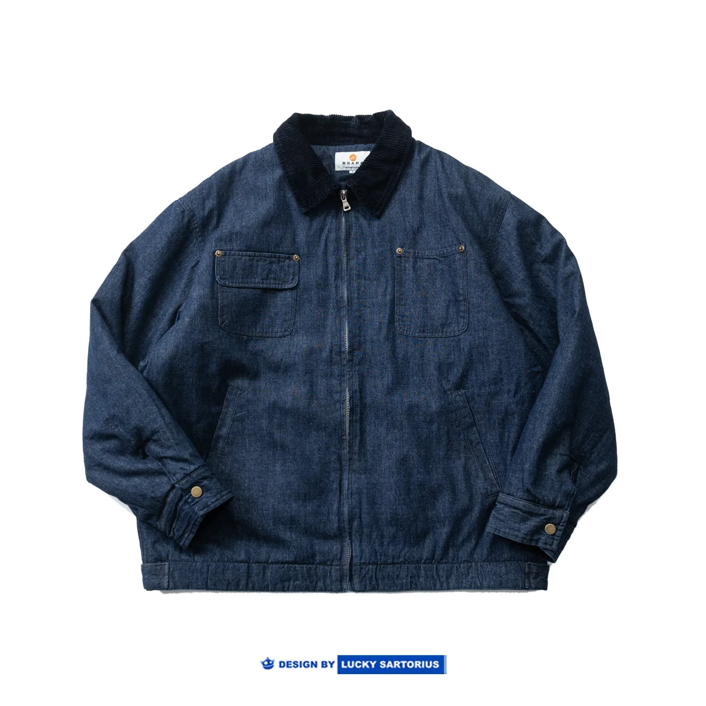 Autumn and Winter Japanese Retro Washed Vintage Denim Jacket Men's and Women's Loose Casual Versatile Top Cotton Coat