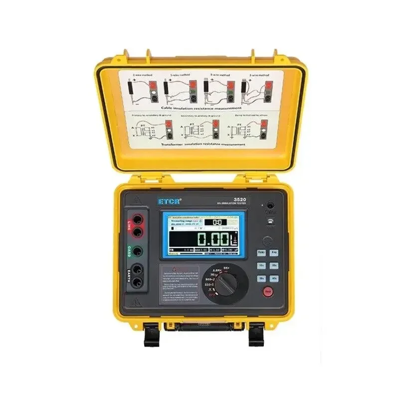 High Performance HV Insulation Resistance Tester 5KV 10TΩ 7mA High Voltage Insulation Tester Earth Resistance Tester Multimeters