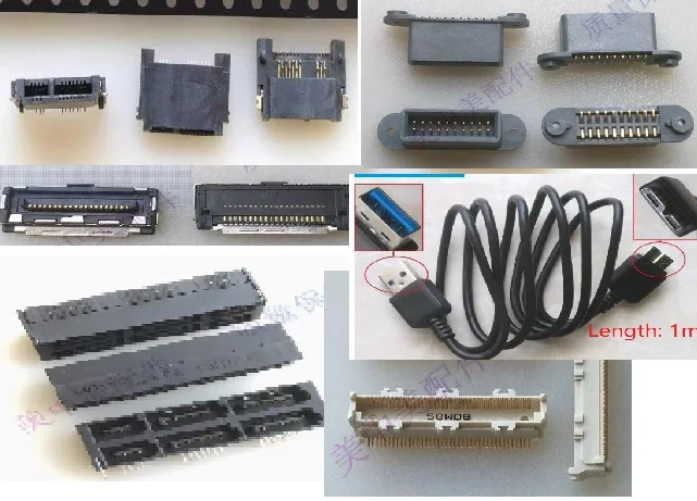 

1PCS MINI PCI M.2 4UCON 20339 CN10001110 WD microUSB-B QT000806-7020L-9H SATA EXPRESS 50407-02011-001