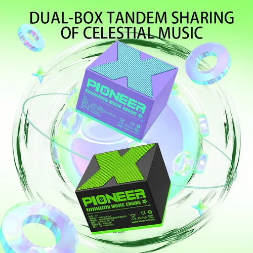 Imagen 2 del producto Altavoz Bluetooth Basix Mini altavoz inalámbrico portátil con emparejamiento estéreo Llamada manos libres para viajes Altavoces inalámbricos al aire libre