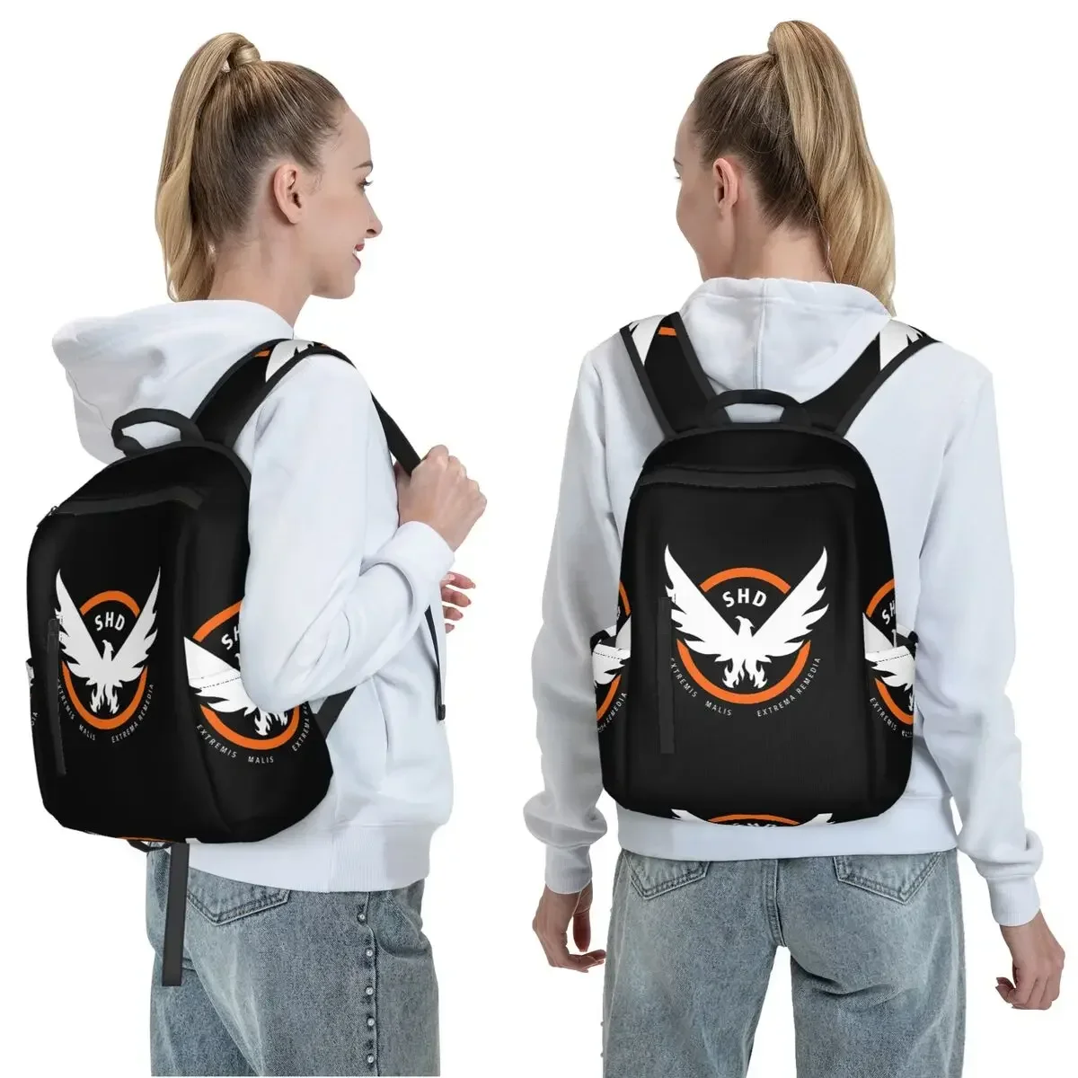 Custom Bag Game Tom Clancys The Division SHD Seal Backpack Daypack Large Capacity Boys Girls BookBag School Bag Shoulder Bags Fo