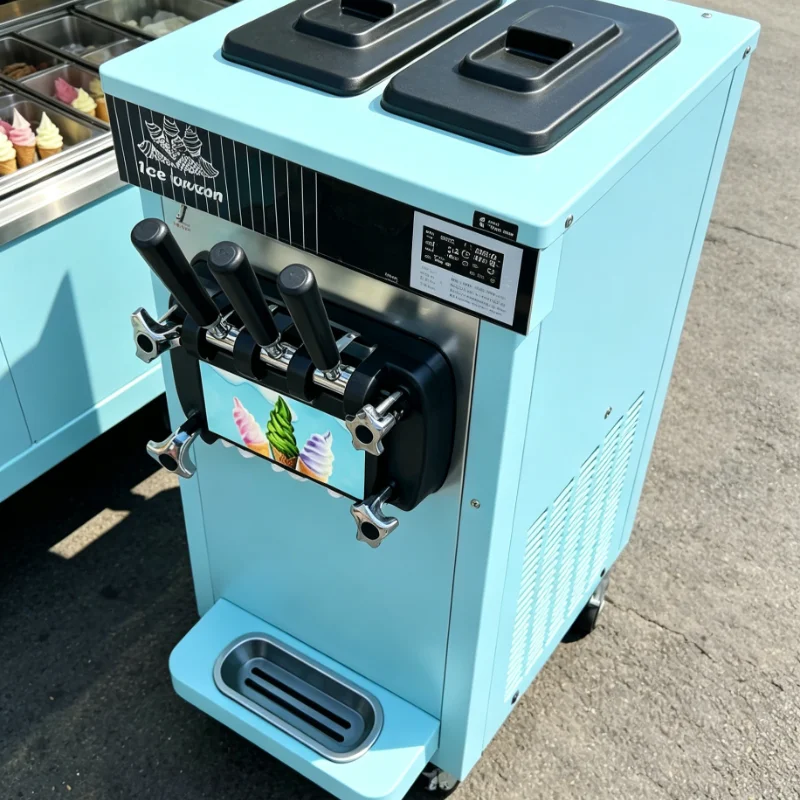 

Customized Automatic Ice Cream Maker Sorbet Frozen Yogurt Machine Double Bowl No Pre-freezing Easy Clean Digital