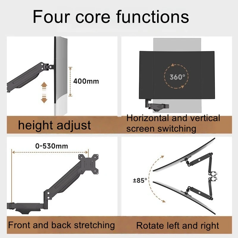 floor-standing-movable-height-adjustable-workbench-with-keyboard-tray-screen-rotation-telescopic-arm-and-hanging-rack