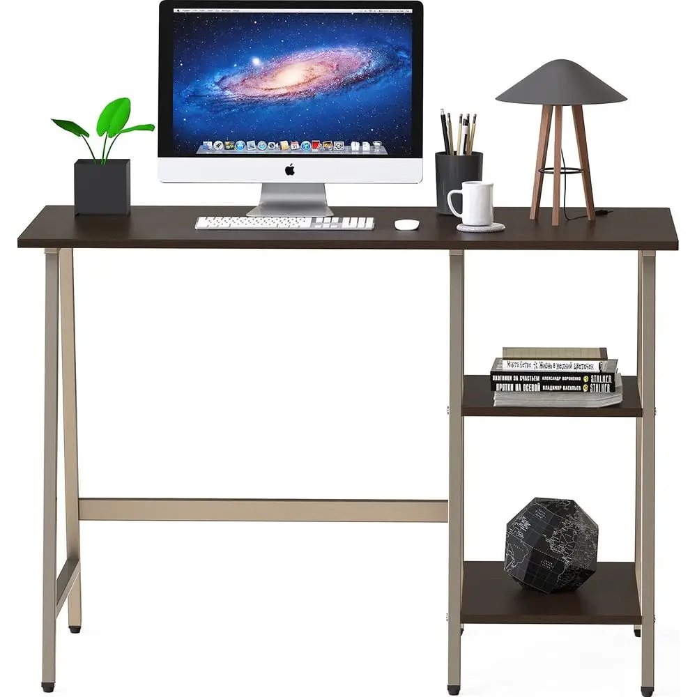 مكتب Espresso 43 مع رفوف مفتوحة للمكتب المنزلي