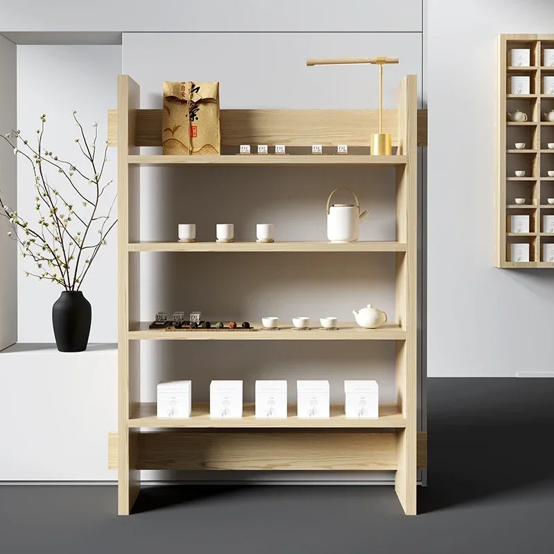 Nakajima Cabinet Tea Shop Gift Display Cabinet Flow Table Chinese Shelf  Tea Set Product