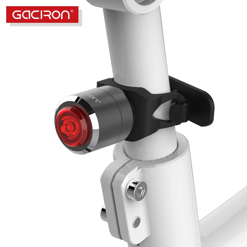 

Gaciron Road Bike Mountain Bicycle Waterproof Riding Rear Taillight Seatpost Tube Led Rechargeable Cycling lamp Automatic Light