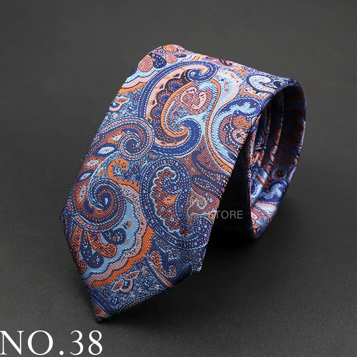 Neue Design Hochzeit Männer Krawatte Grau Braun Grün Paisley Blume Krawatten Männer Business Dropshipping Bräutigam Kragen Zubehör Geschenk – Detail 38