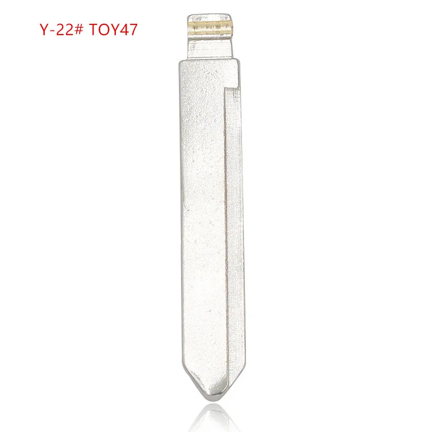 

10pcs Y-22# 22 Y22 TOY47 Metal Uncut Blank Flip Remote Key Blade For Toyota Corolla for keydiy KD xhorse VVDI