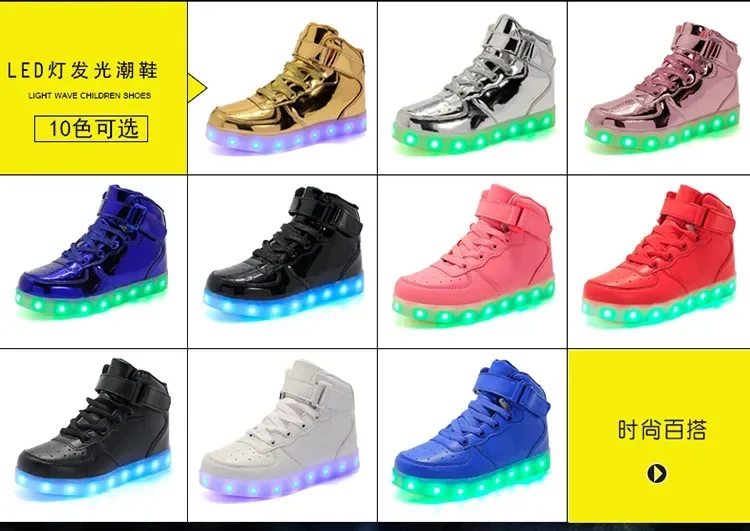 Remote Control USB LED Shoes Size 25-42 Lights for Children & Adult Feminino Tenis for Kids Boys Girls Luminous Sneakers