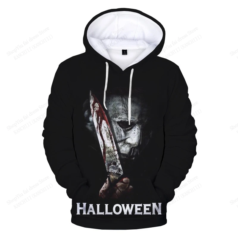 ホラー映画ハロウィン 3d プリントパーカー男性女性ファッションマイケルマイヤーズパーカートレーナーコートメンズスウェット男性服 Moletoms