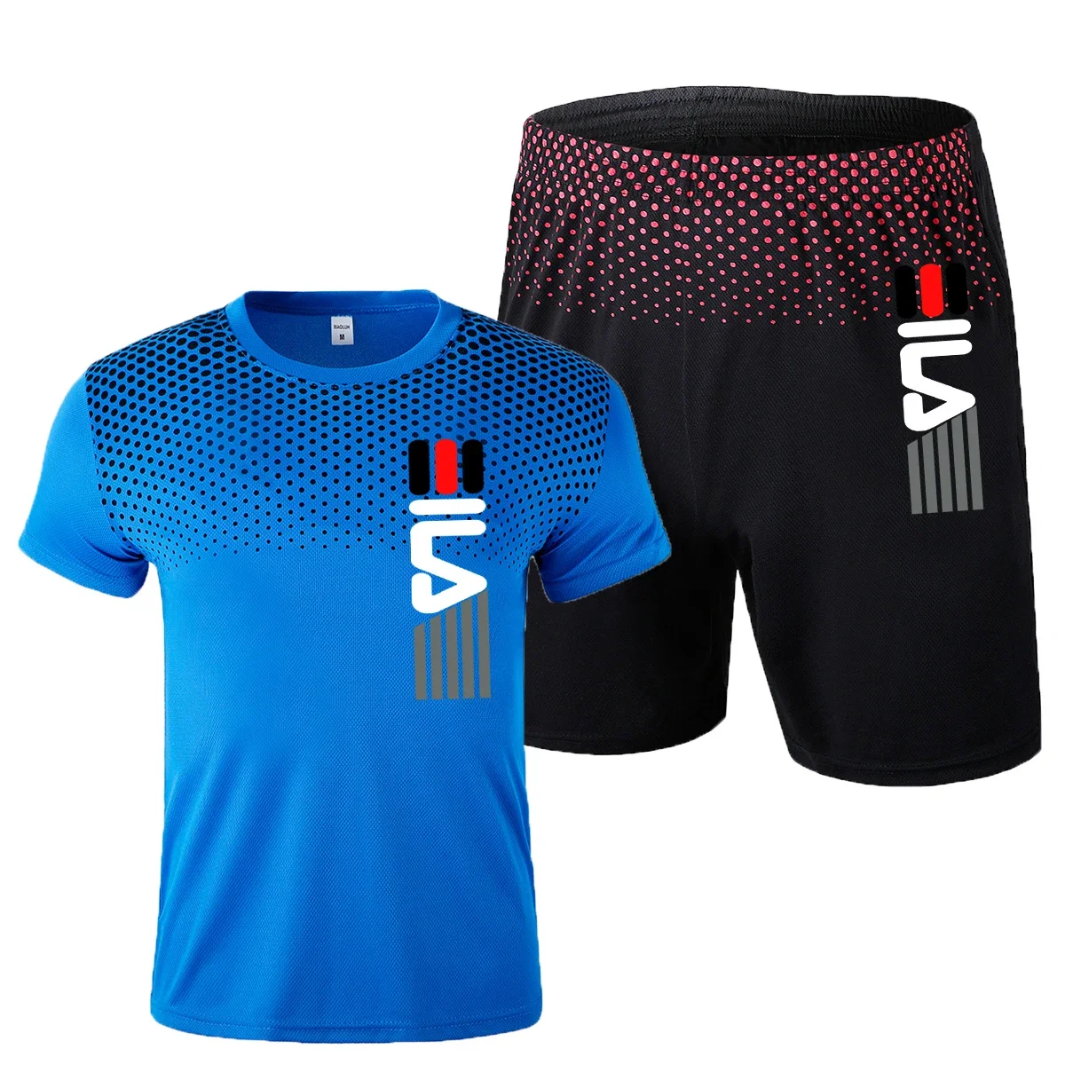 2 Stks/set Heren Trainingspak Gym Fitness Badminton Sportpak Kleding Hardlopen Jogging Sportkleding Trainingsset Sportkleding