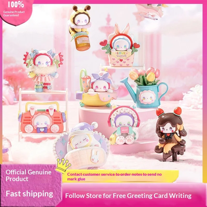 

Official Emma Secret Forest Love Dopamine Series Blind Box Collectible Action Figures Doll Desktop Ornament Gift For Girls