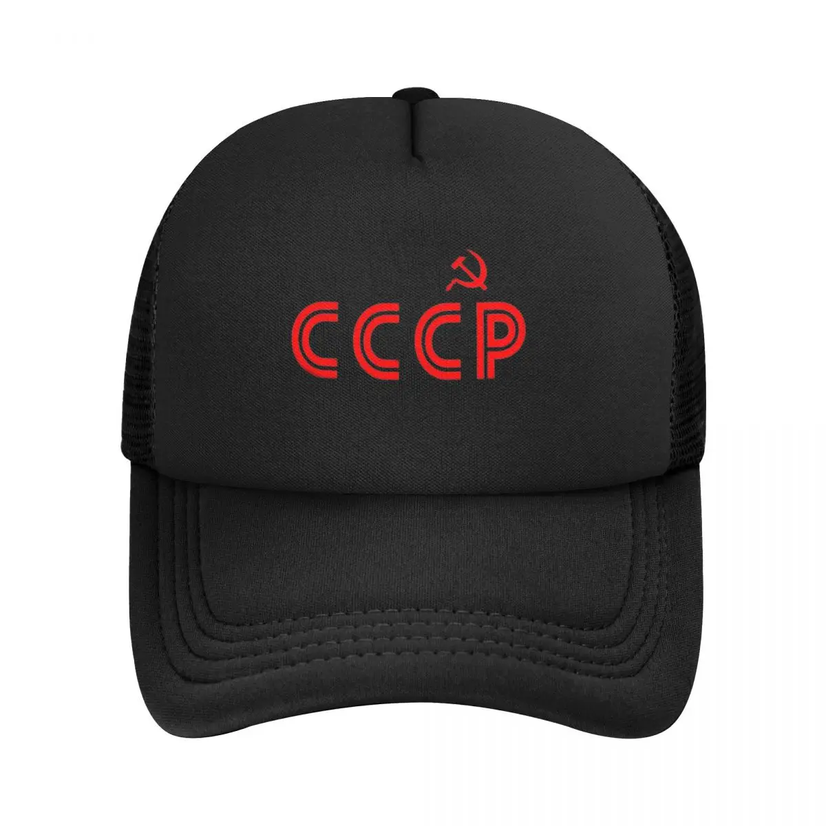 Red CCCP Letters Russian USSR Casual Mesh Baseball Cap Mens Adult Casquette 2024 New Street Dance Hats