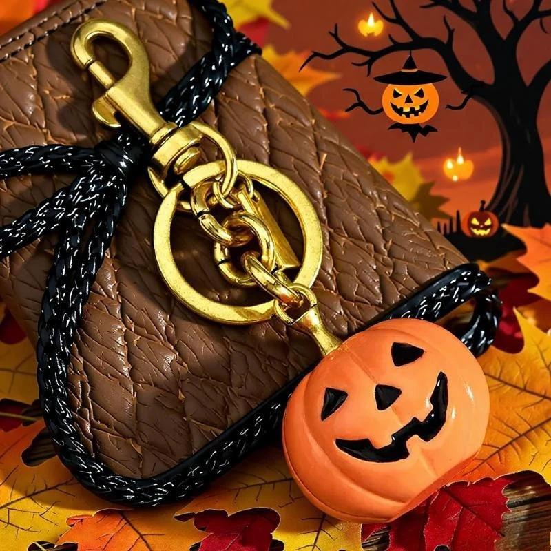

Милые брелки с тыквой на Хэллоуин, детские украшения ручной работы, подарки своими руками, подвески для сумок
