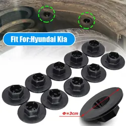 10x Fender Panel Lining Fixed Clip Nut Mudguard Buckle For KIA K5 Borrego Sorento Forte IX35 Sportage K2 Hyundai Sante Fe Tucson