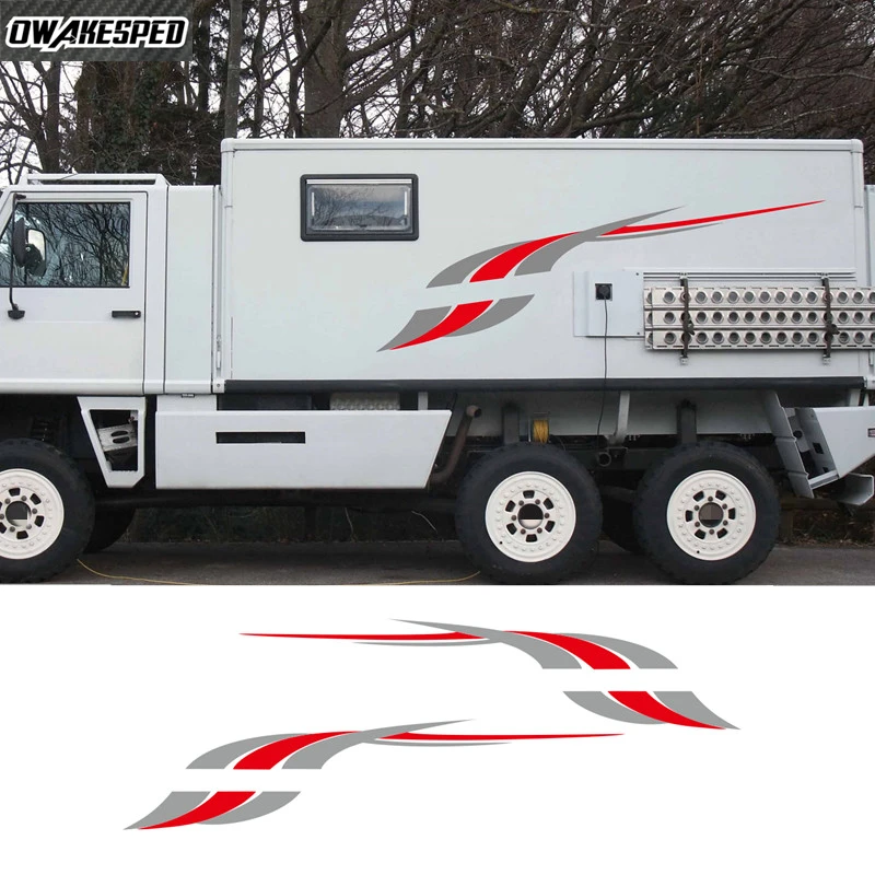 

2pcs motorhome graphics stickers decals camper van caravan gk-046