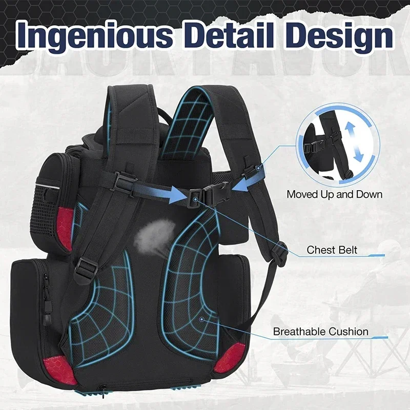 Asli baru! Logo Kustom Terpal Mesh Tahan Air Sling Rod Fishing Reel Bag