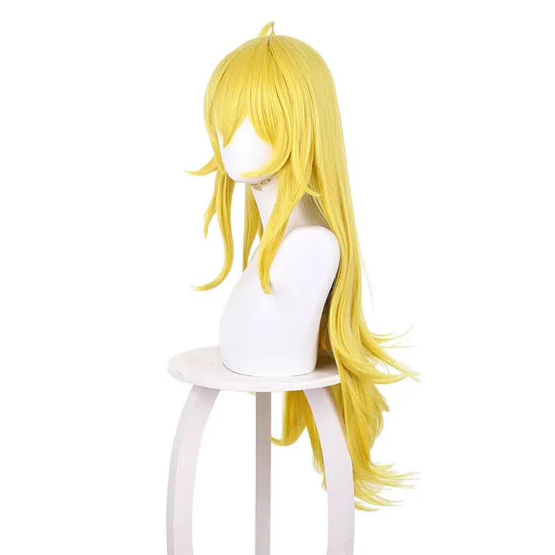 Yang Xiao Long Cosplay Wig 90cm Women Long Straight Yellow Party Synthetic Wigs