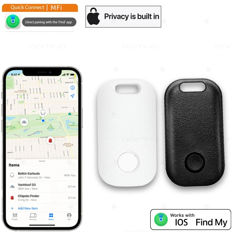 MINI Find My APP IOS Bluetooth Tracker Portable Anti-Lost Device Smart Anti-Drop Key Device Two-Way Search And Positioning