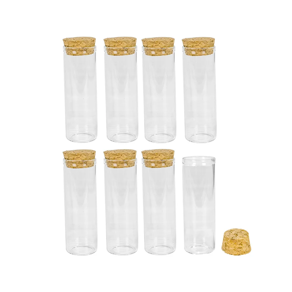 

50pcs/Lot Glass Bottle 22*60mm 12ml Test Tube Cork Stopper Mini Spice Bottles Container Small DIY Jars Vials Tiny Bottles Glass