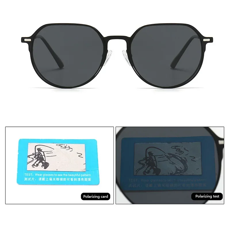 3 in 1 Polarized Sunglasses Men Magnetic Clip On Glasses Metal Frame Optical Prescription Eyeglass Magnet Eyeglasses Clips