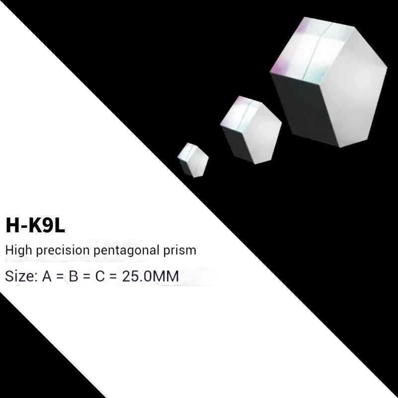 

Пентапризма из оптического стекла K9, вращающаяся на 90 градусов, высокоточная пятиугольная призма для приборов