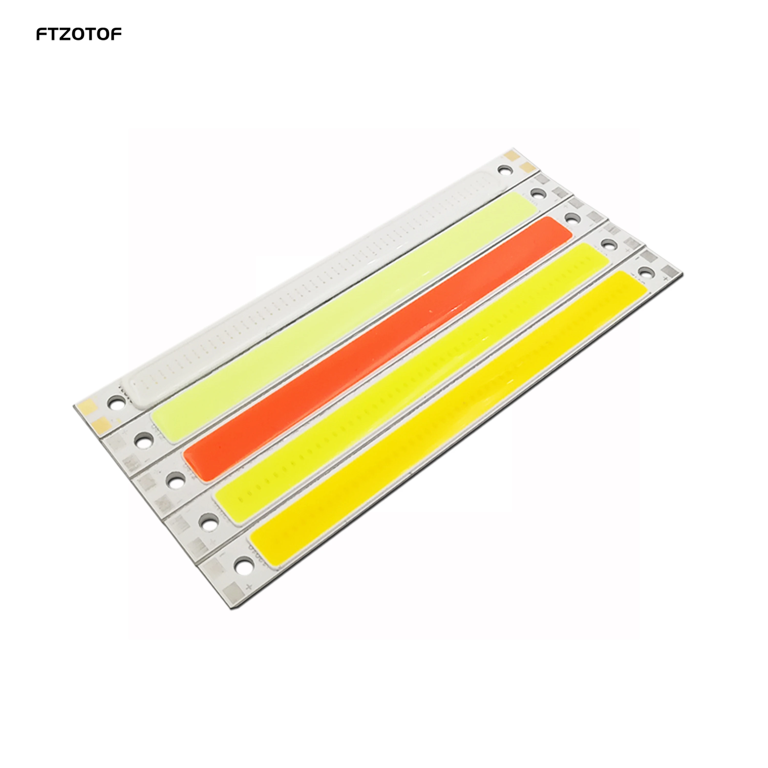 

FTZOTOF 120x10mm 10W COB LED Strip Bulbs DC 12v for Work Table Lamps DIY House Lighting Blue Red Warm Cold White 12CM Bar Chip