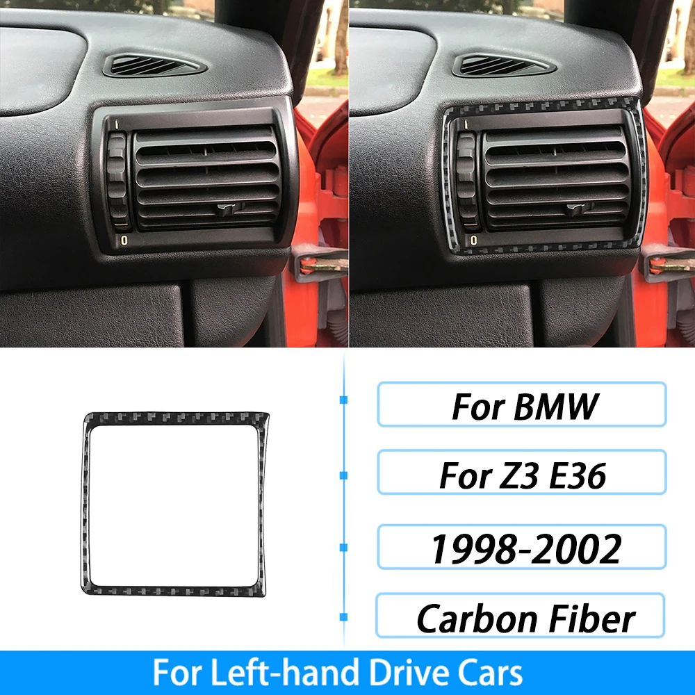 Autocollant Fibre Carbone Pour BMW Z3 1998-2002 - Revêtement Décoratif Panneau Central Radio Sticker Intérieur Fibre Carbone