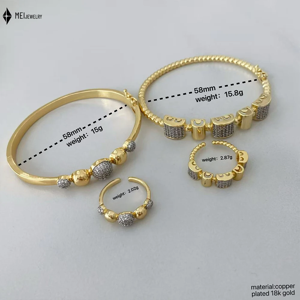 Hot Selling Personalized Retro Style Striped Spiral Suction Ring Bead Design Bracelet Jewelry Set for Women