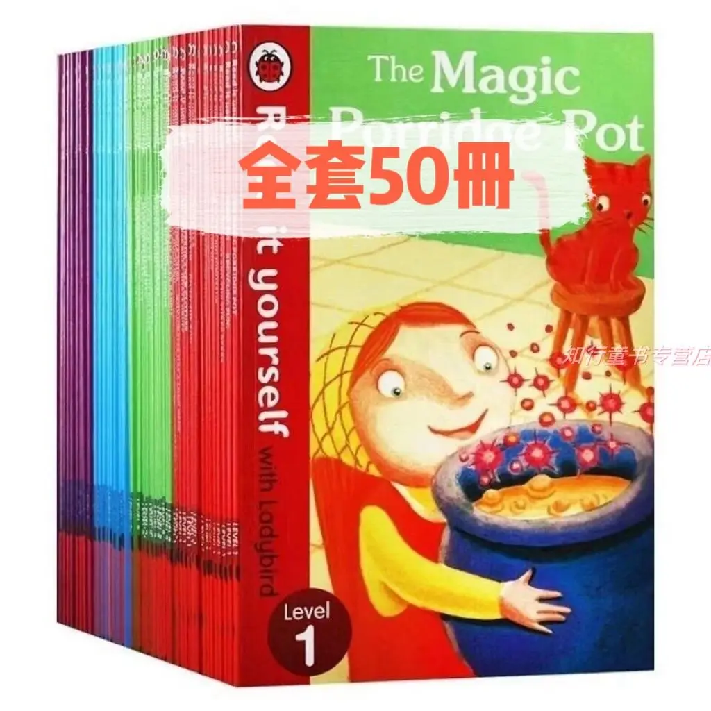 

Little ladybird graded reading 50 books Lady bird Read It high-quality point reading version support little master