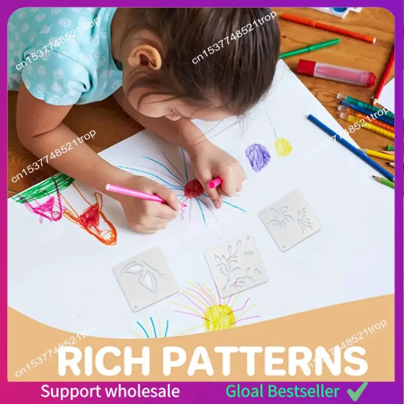 

A38M 60 шт. шаблон для рисования DIY ремесленный шаблон трафареты для рисования многоразовые настенные трафареты для рисования на стене дома