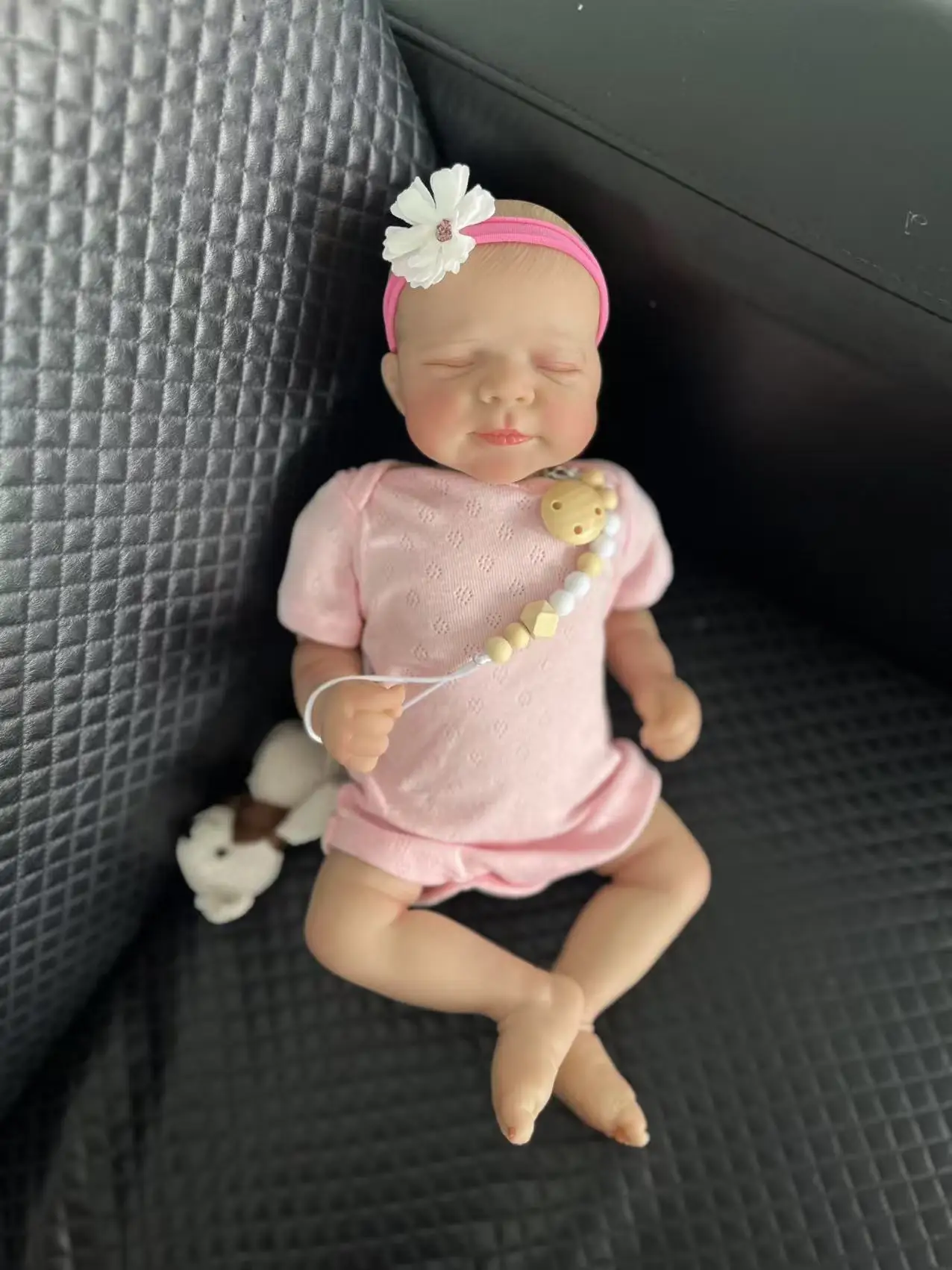 18-Zoll-Reborn-Baby Pascale mit handbemaltem Haar, lebensechte Neugeborenen-Babypuppen, 3D-Haut mit sichtbaren Adern, Mu Ettas Bebes Reborn