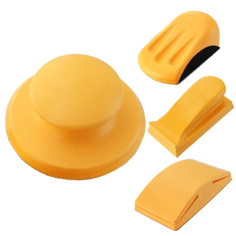 5 Inch Hand Sanding Pad Sanding Block Grinding Holder Hook and Loop Polishing Tool For Sandpaper